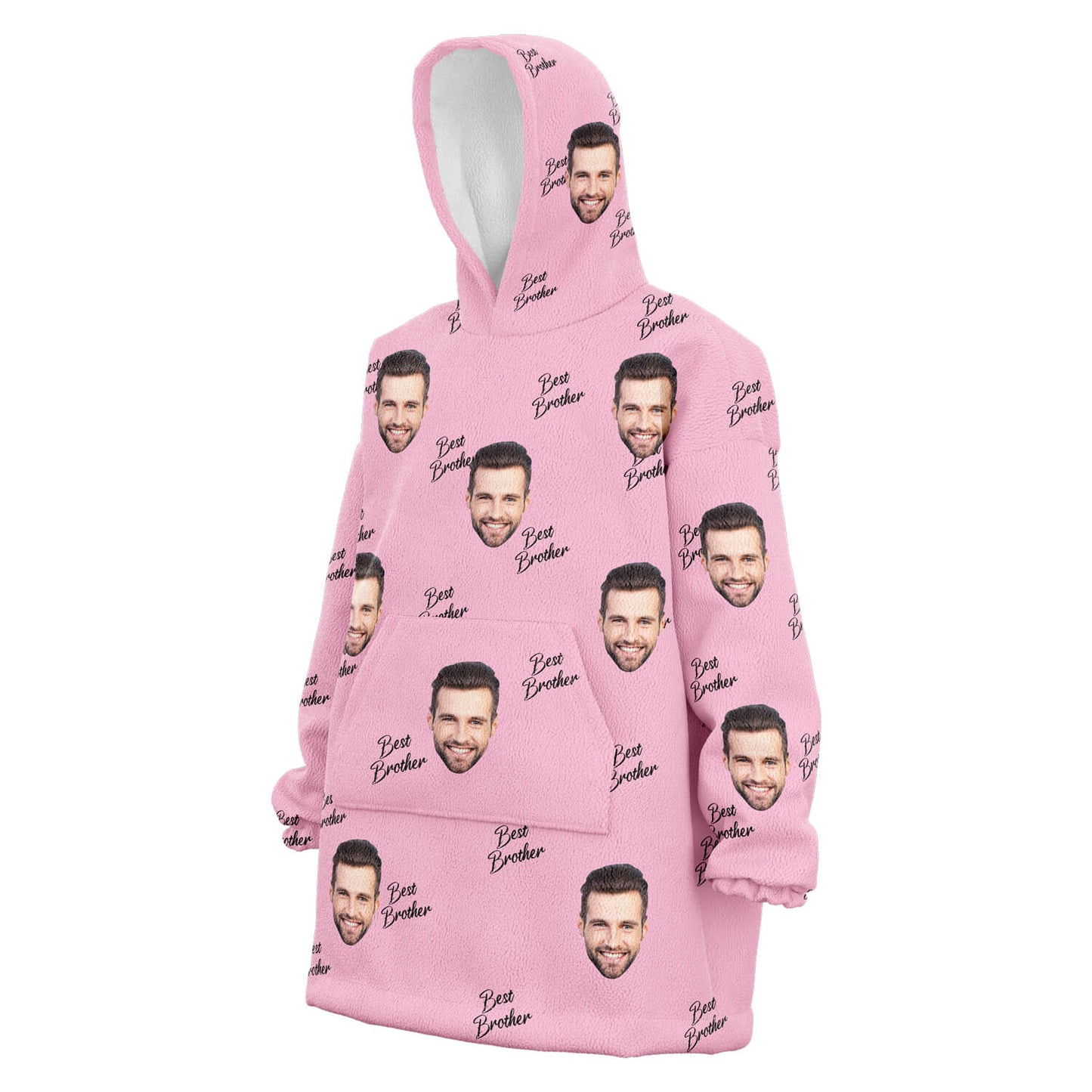 Custom Best Brother Hoodie pink