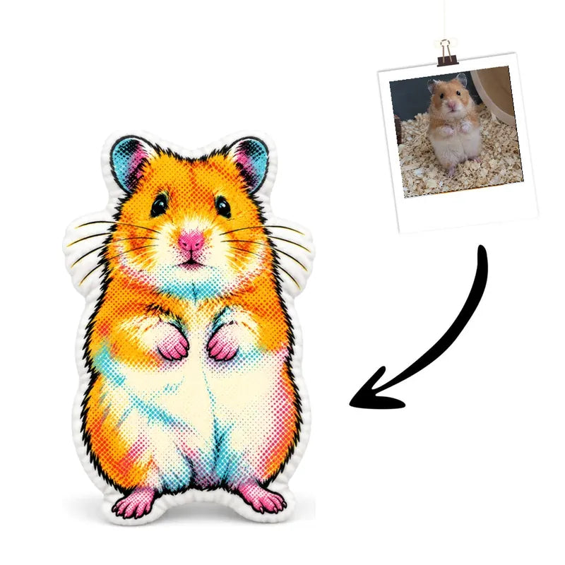 Pop Art Hamster Cushion