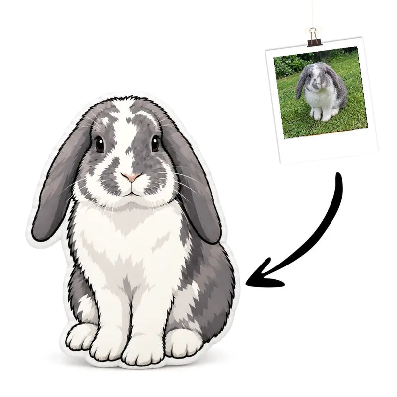 Comic Rabbit Cushion