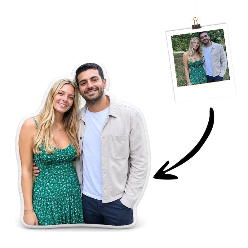 Real Photo Couple Cushion