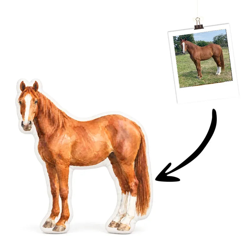 Watercolour Horse Cushion