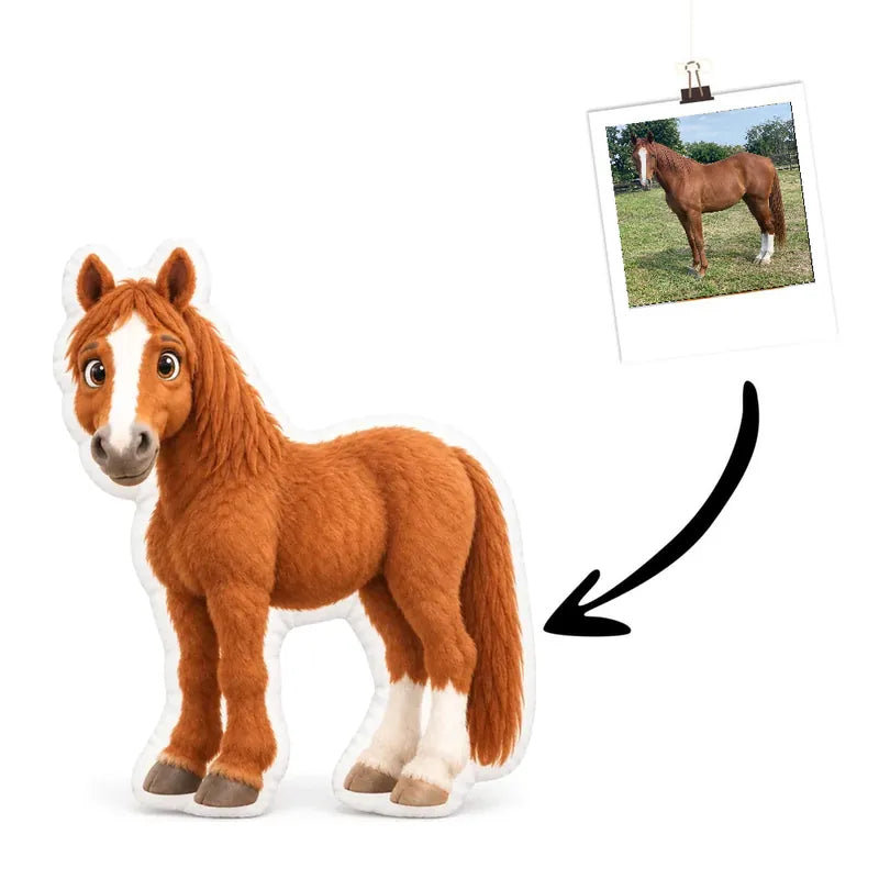 Cartoon Horse Cushion