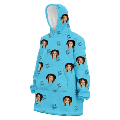 Custom Best Sister Hoodie blue