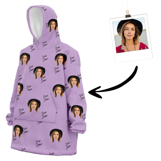 Custom Best Sister Hoodie purple