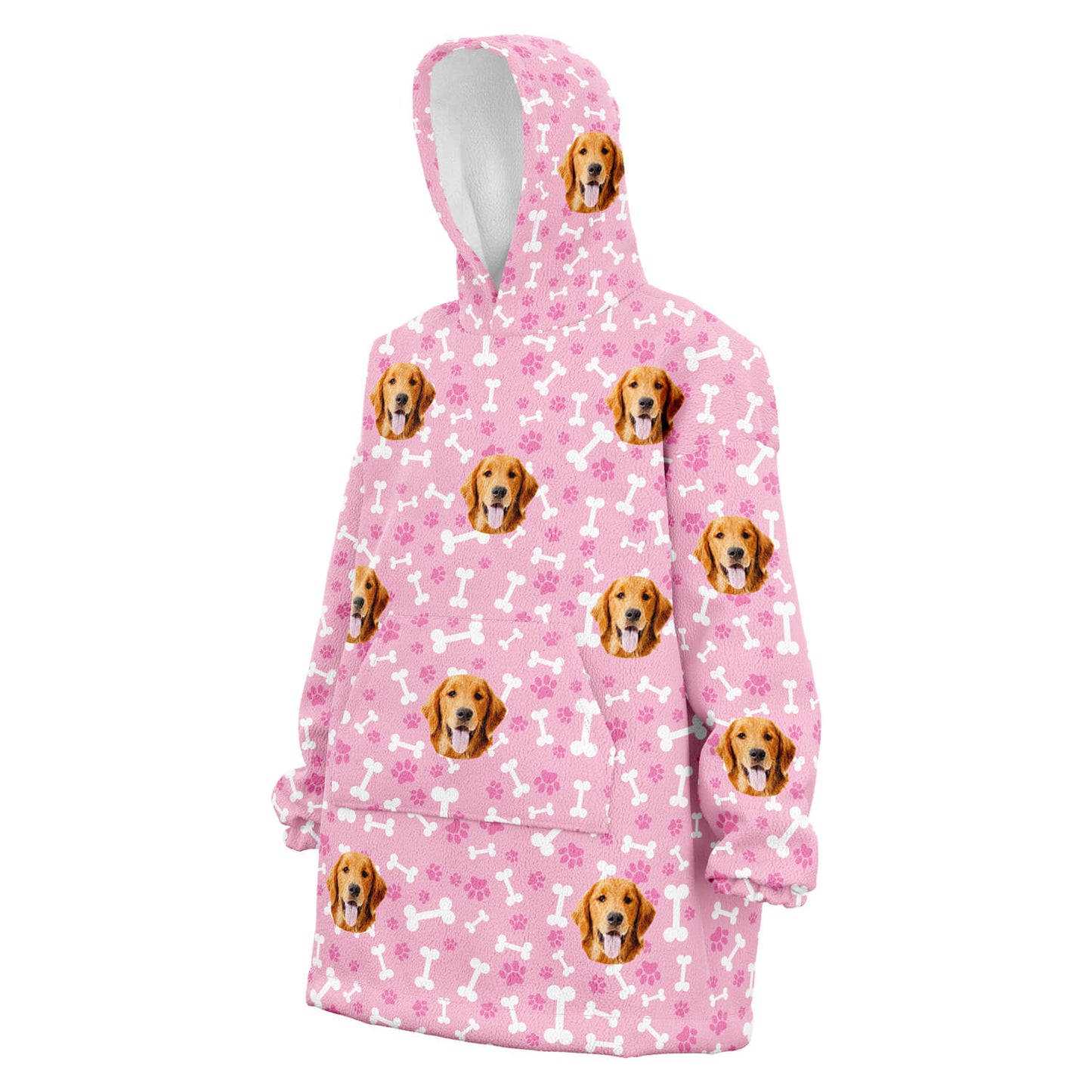 Custom Dog Hoodie pink