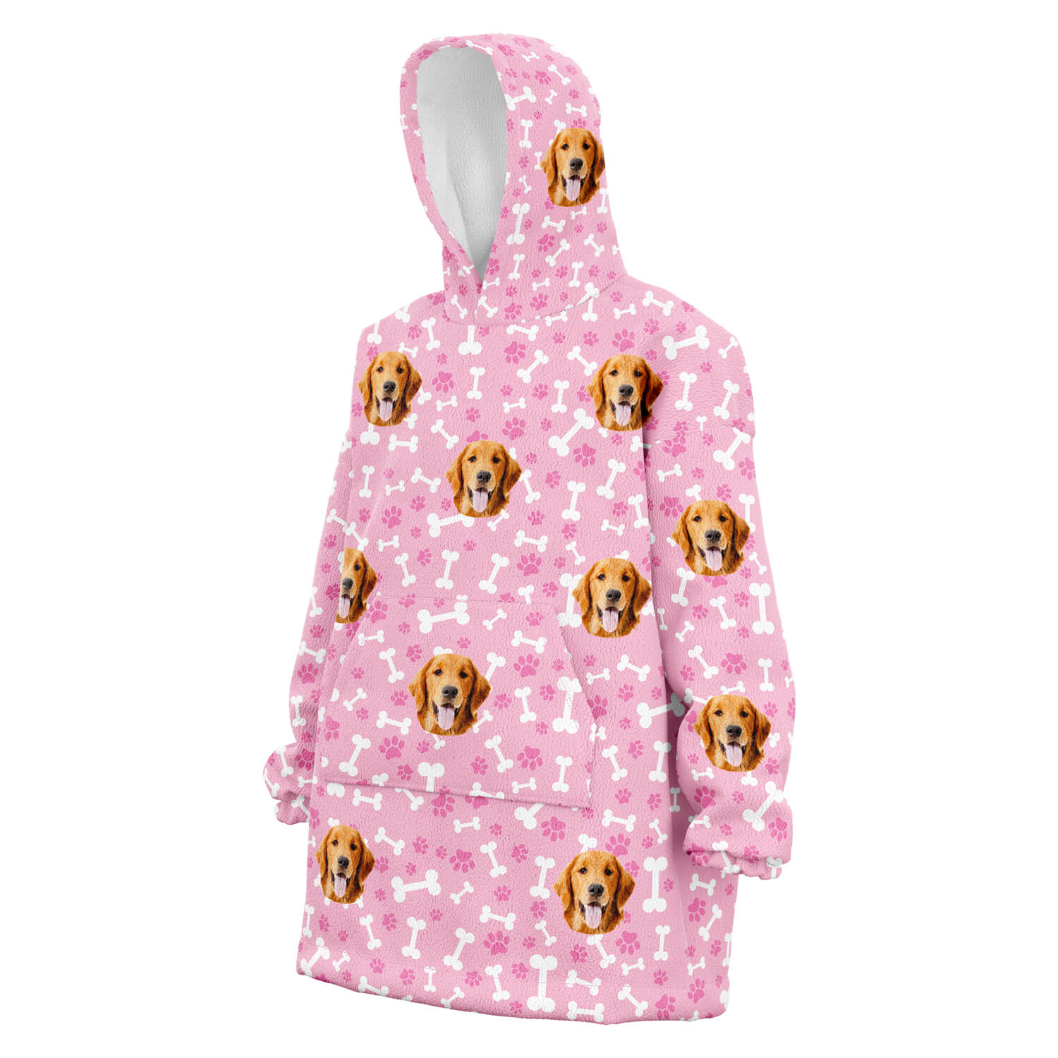 Custom Dog Hoodie pink