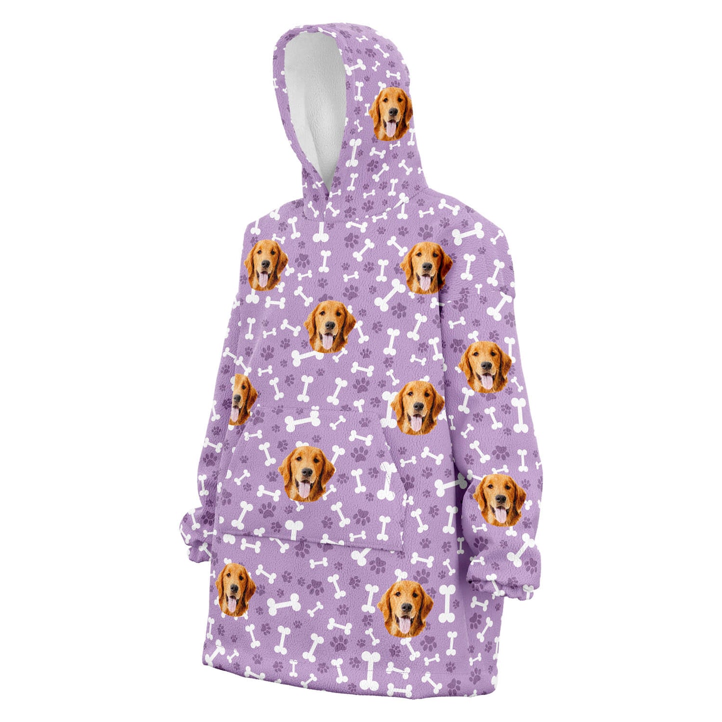 Custom Dog Hoodie purple
