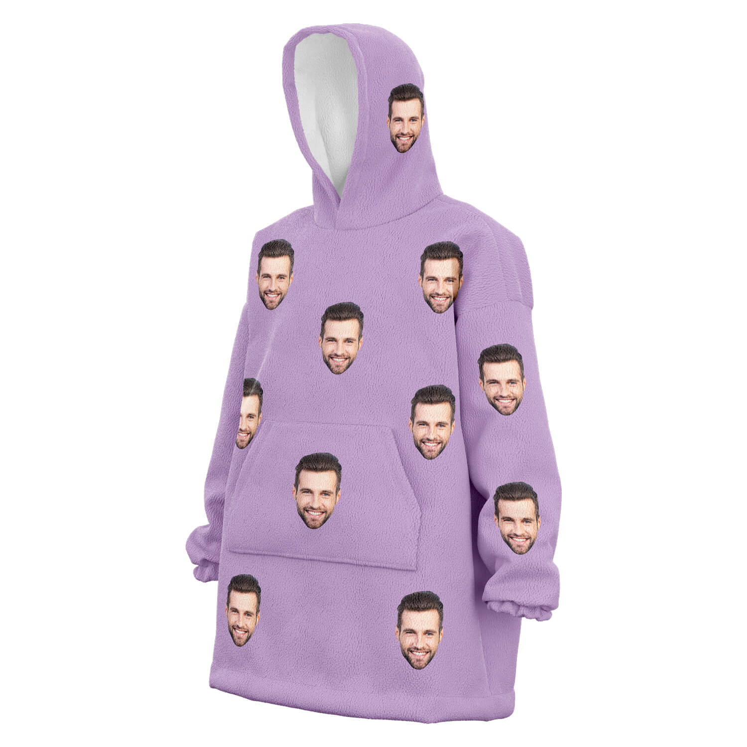 Custom Face Hoodie purple