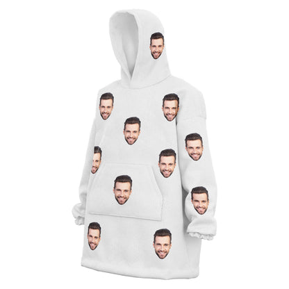 Custom Face Hoodie white