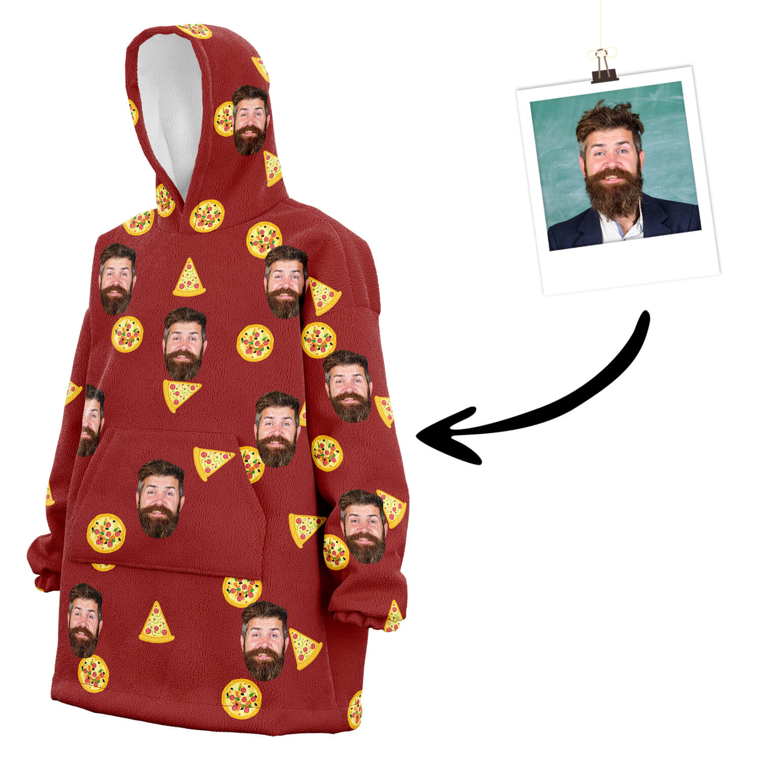 Custom Pizza Hoodie