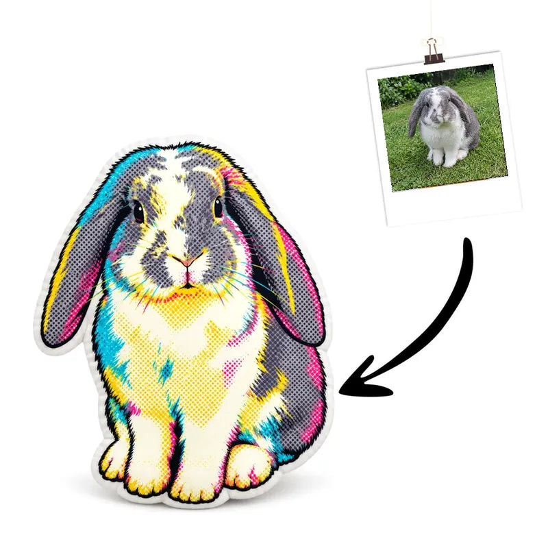 Pop Art Rabbit Cushion