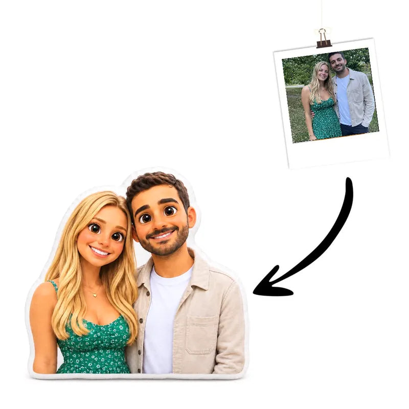 Cartoon Couple Cushion