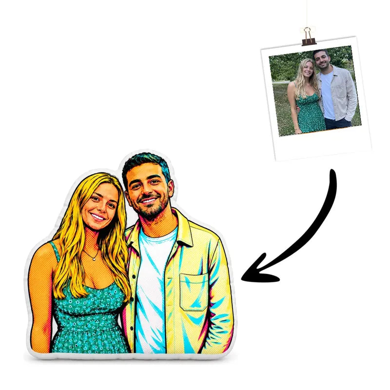 Pop Art Couple Cushion