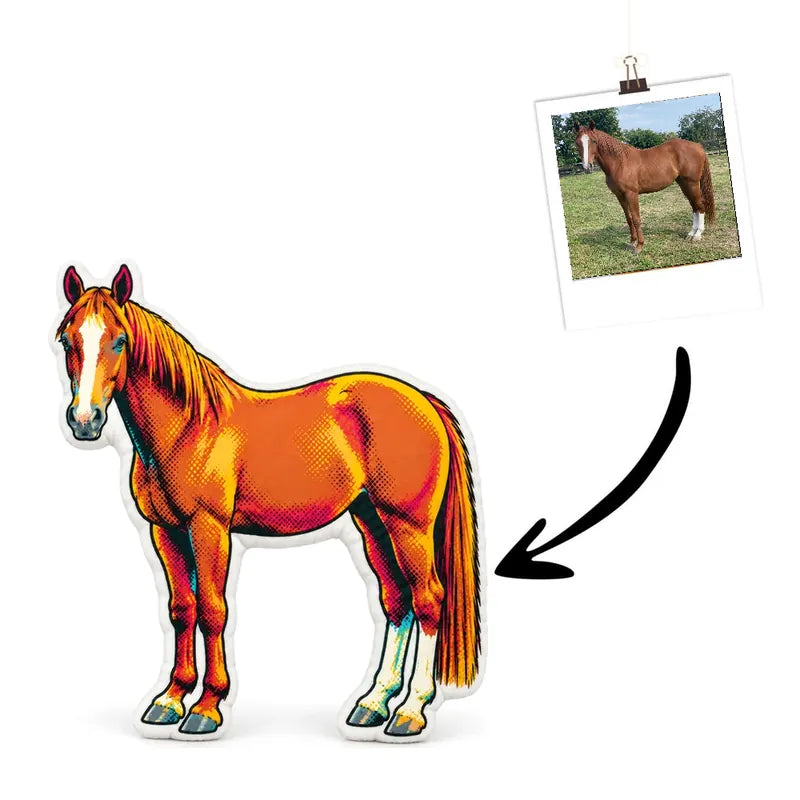 Pop Art Horse Cushion